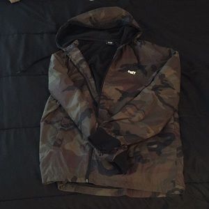 OBEY channel zero coaches jacket - camo